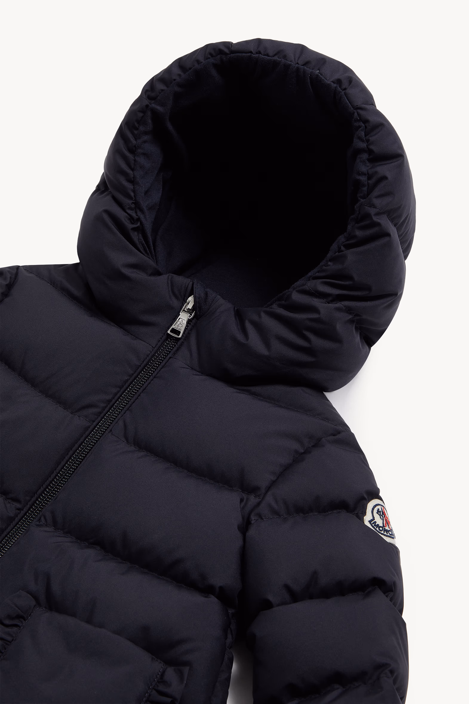 Molan Hooded Down Jacket Girl Navy Blue Moncler 2